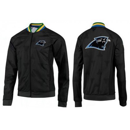 NFL Carolina Panthers Team Logo Jacket Black_3