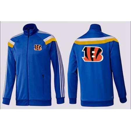 NFL Cincinnati Bengals Team Logo Jacket Blue_2