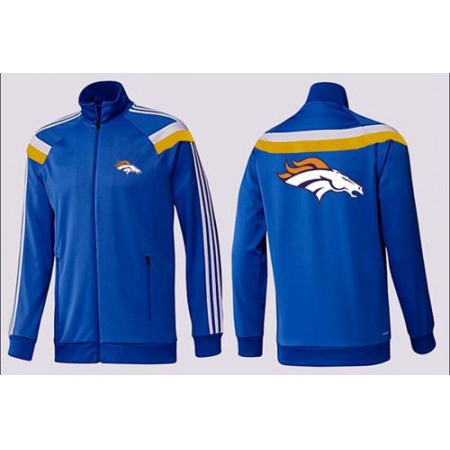 NFL Denver Broncos Team Logo Jacket Blue_3