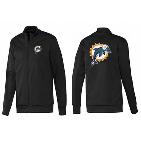 NFL Miami Dolphins Team Logo Jacket Black_1