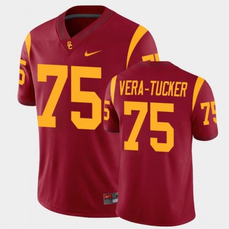 Usc Trojans Alijah Vera-Tucker Cardinal Game College Football Jersey