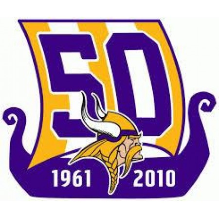 Stitched Minnesota Vikings 50th Anniversary Jersey Patch