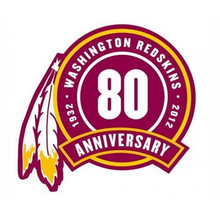 Stitched Washington Football Team 80th Seasons Jersey Patch