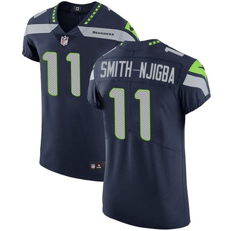 Nike Seahawks #11 Jaxon Smith-Njigba Steel Blue Team Color Men's Stitched NFL Vapor Untouchable Elite Jersey