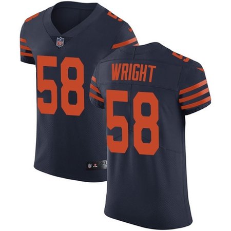 Nike Bears #58 Darnell Wright Navy Blue Alternate Men's Stitched NFL Vapor Untouchable Elite Jersey