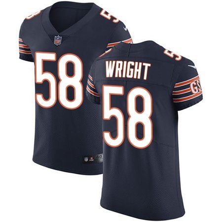 Nike Bears #58 Darnell Wright Navy Blue Team Color Men's Stitched NFL Vapor Untouchable Elite Jersey