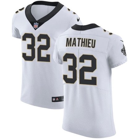 Nike Saints #32 Tyrann Mathieu White Men's Stitched NFL Vapor Untouchable Elite Jersey