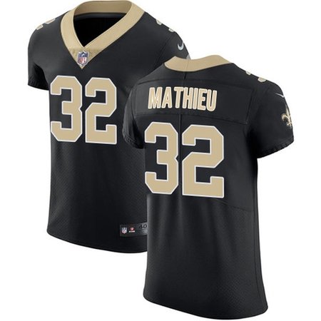 Nike Saints #32 Tyrann Mathieu Black Team Color Men's Stitched NFL Vapor Untouchable Elite Jersey